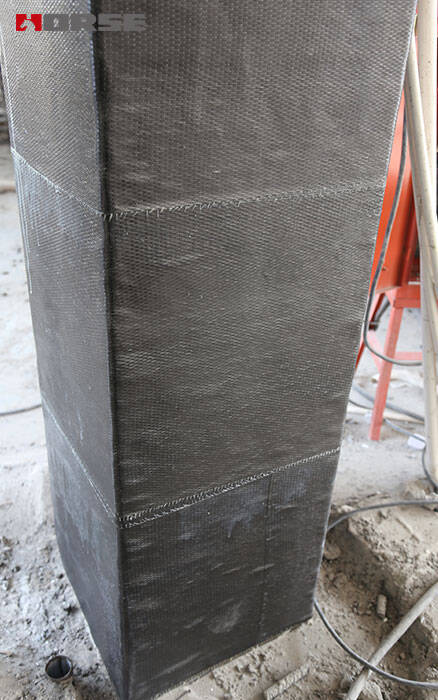 FRP fabric reinforcement of column FRP fabric reinforcement of column