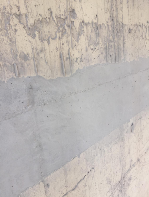 Honeycomb pitted surface treatment of silo wall Honeycomb pitted surface treatment of silo wall