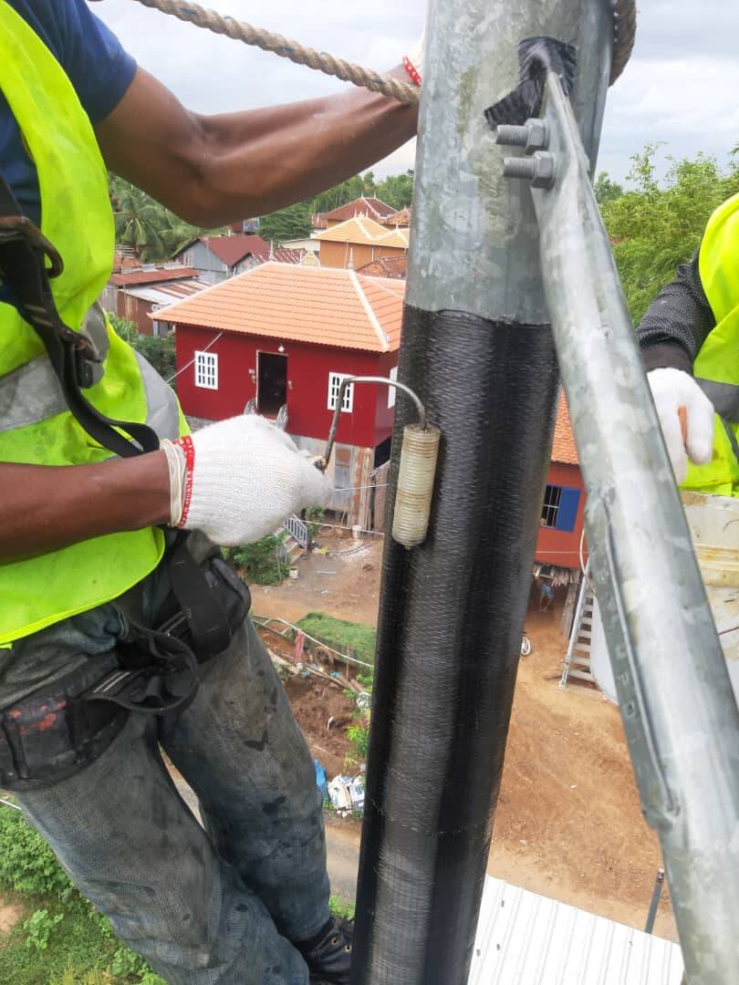 Steel Telecom Tower Repair using Carbon FRP Steel Telecom Tower Repair using Carbon FRP