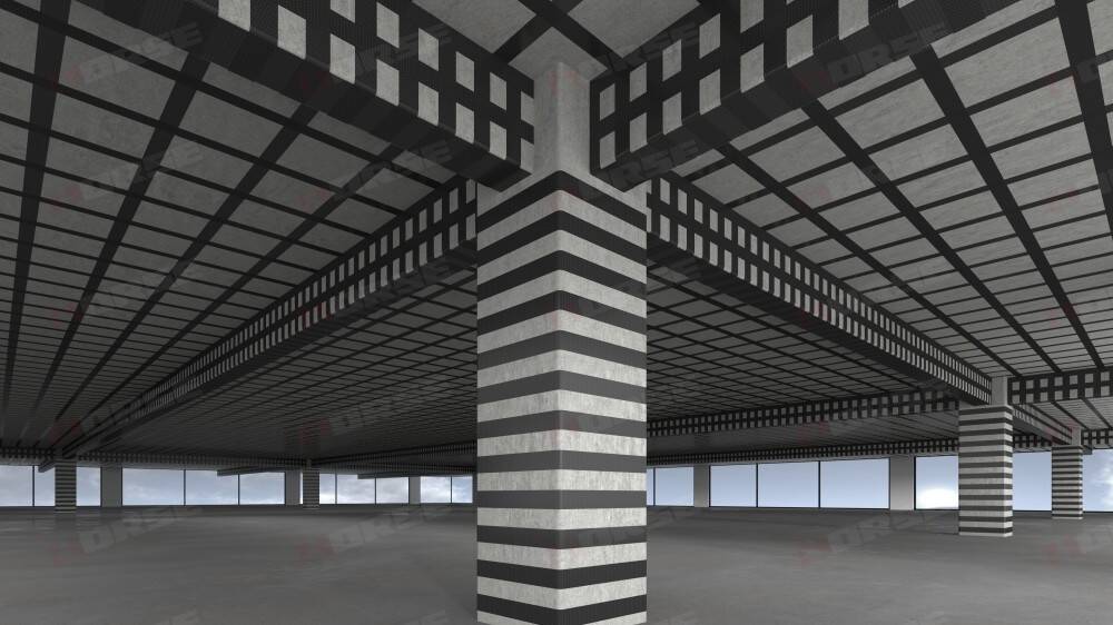 carbon fiber strengthening building