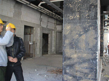 column repair by cfrp